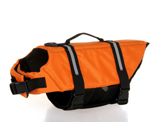 Dog Swimming Life Jacket Orange